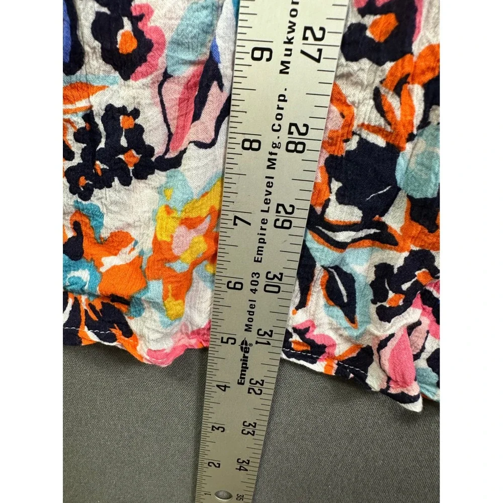 Anne Cole Floral Swim Cover Up XL/XXL Multicolor Ruffle Bell Sleeve ACSC509